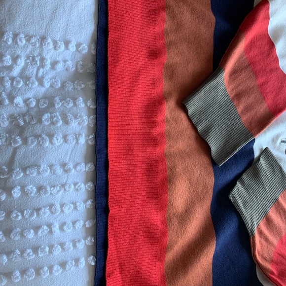 Free People Coastal Stripe zip pullover tunic sweater - Picture 10 of 14